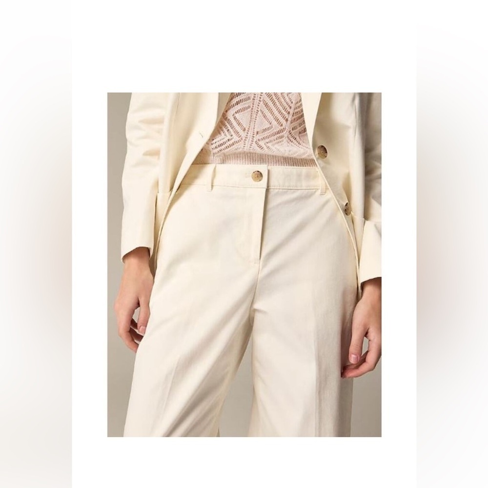 NWT J Crew white Kya chino pants 0 - Picture 3 of 8